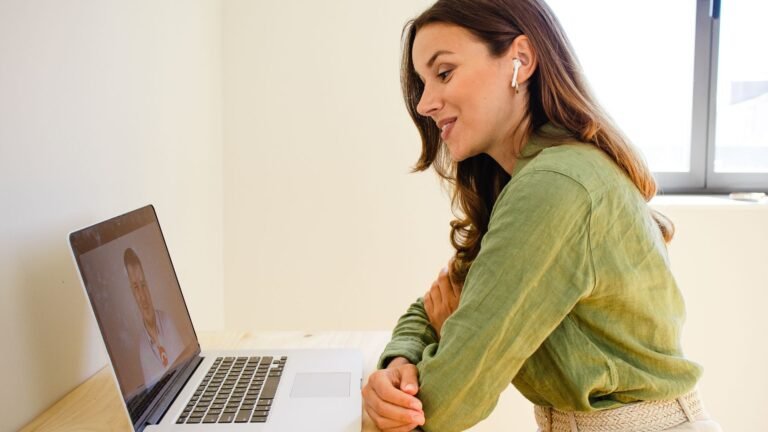 A photo of a freelancer working